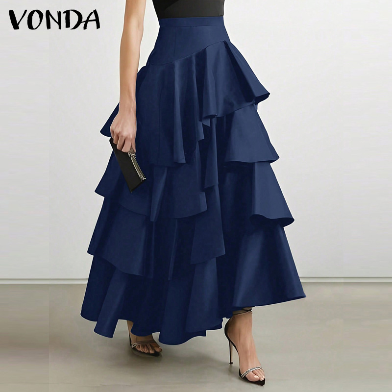 Women'S Fashion Layering - VONDA Plus Size 5XL Damska Długa