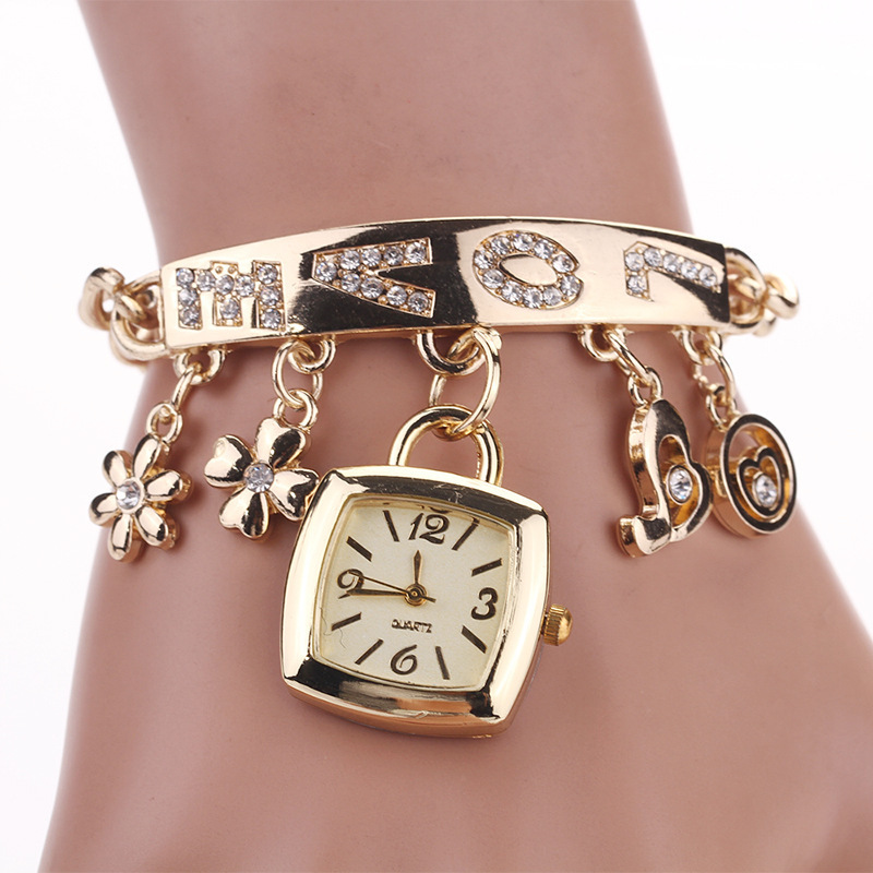 Women'S Fashion Digital Watch - Zegarki damskie z literami Rhinestone inkrustowany