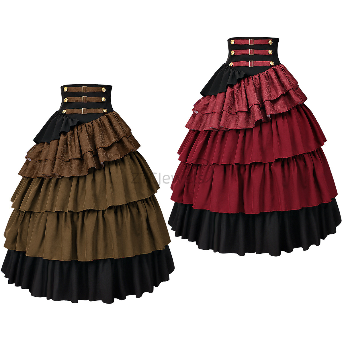 Pleated Skirt Women - Halloweenowa damska spódnica do połowy łydki,