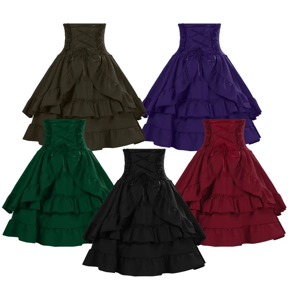 Women'S Fashion Layering - Letnia spódnica Y2k Gothic Retro Lolita