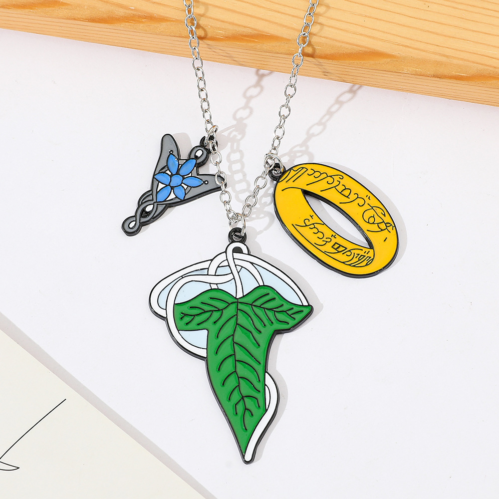 Women Fashion Rings - Naszyjnik Władca Pierścieni Elfy Modny Kreatywny
