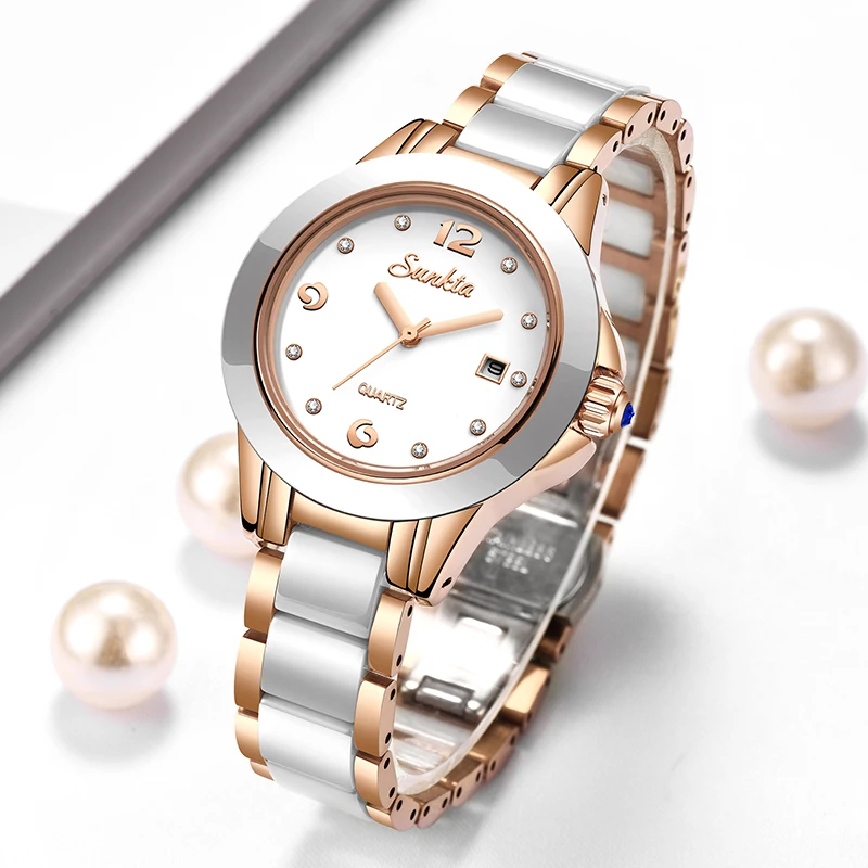 Women'S Fashion Quartz Watch - Zegarek damski Sunkta Fashion Casual Quartz