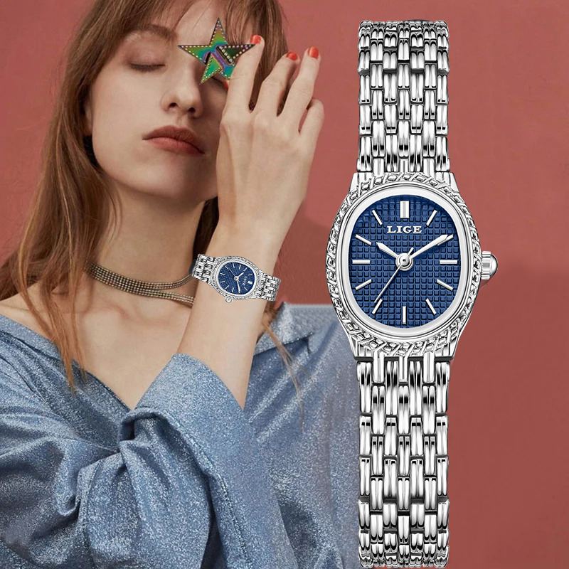 Women'S Fashion Quartz Watch - Zegarek damski LIGE, luksusowy, kwarcowy, elegancki,
