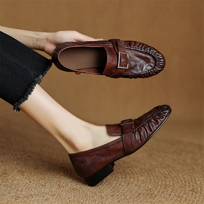 Women'S Fashion Footwear - New Autumn Genuine Leather Women Pumps
