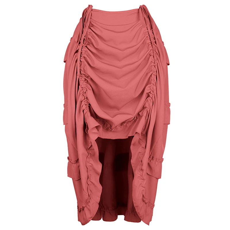 Pleated Skirt Women - Steampunkowy Gotycki Gorset z Spódnicami Nieregularne
