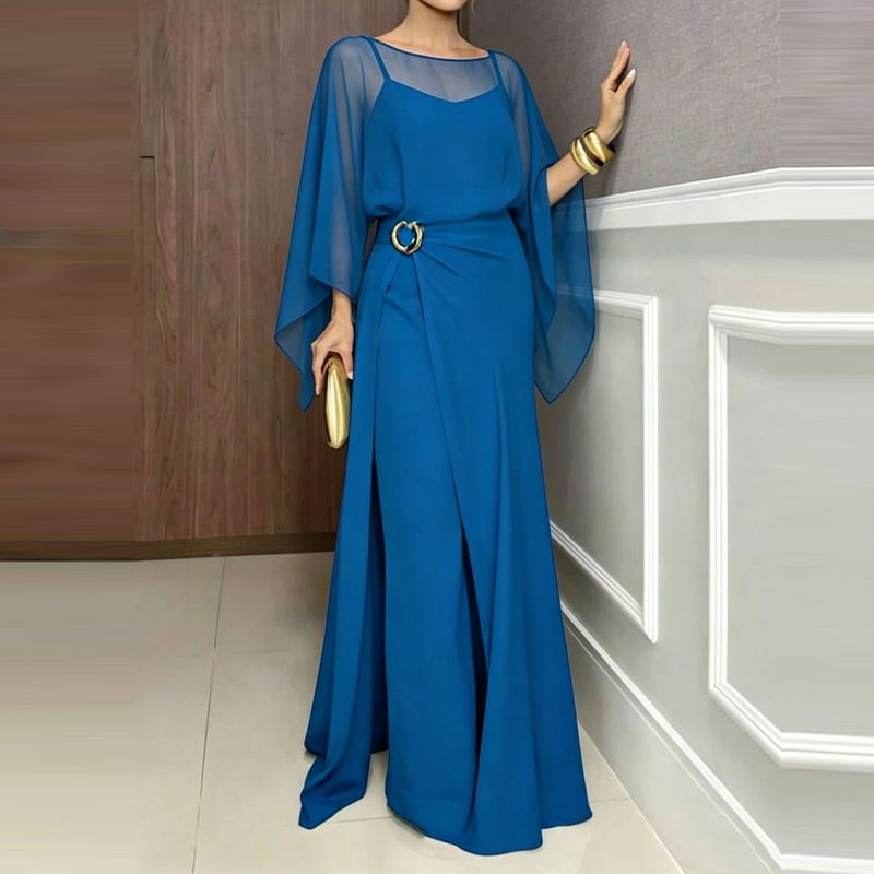 Women'S Fashion Vintage Off Shoulder Long Sleeve Jumpsuit - Elegancki kombinezon z dekoltem typu O,