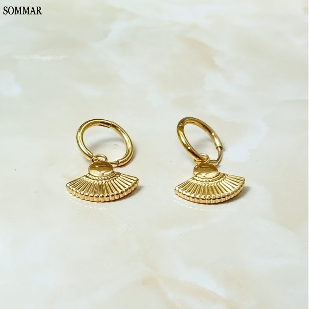Women Fashion Online Shopping - Kolczyki koła dla kobiet z powłoką