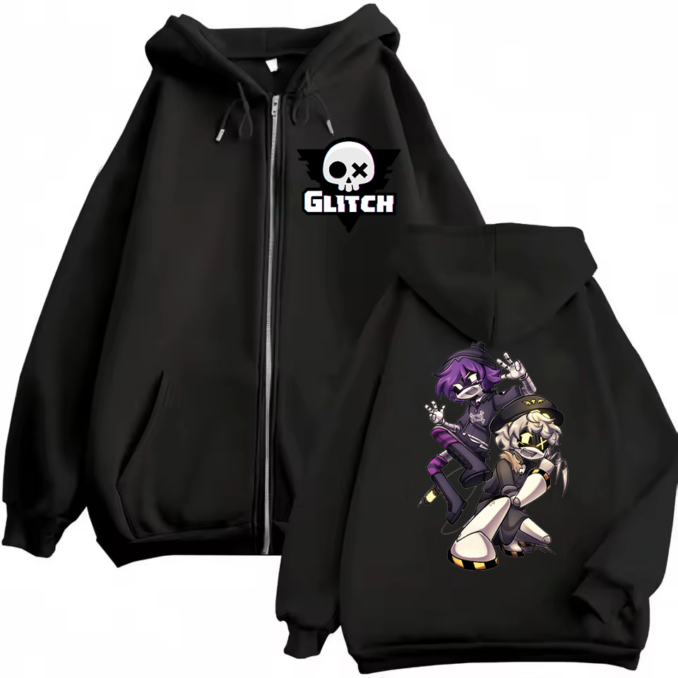 Women'S Fashion Zip Hoodie - Bluza z kapturem na zamek błyskawiczny