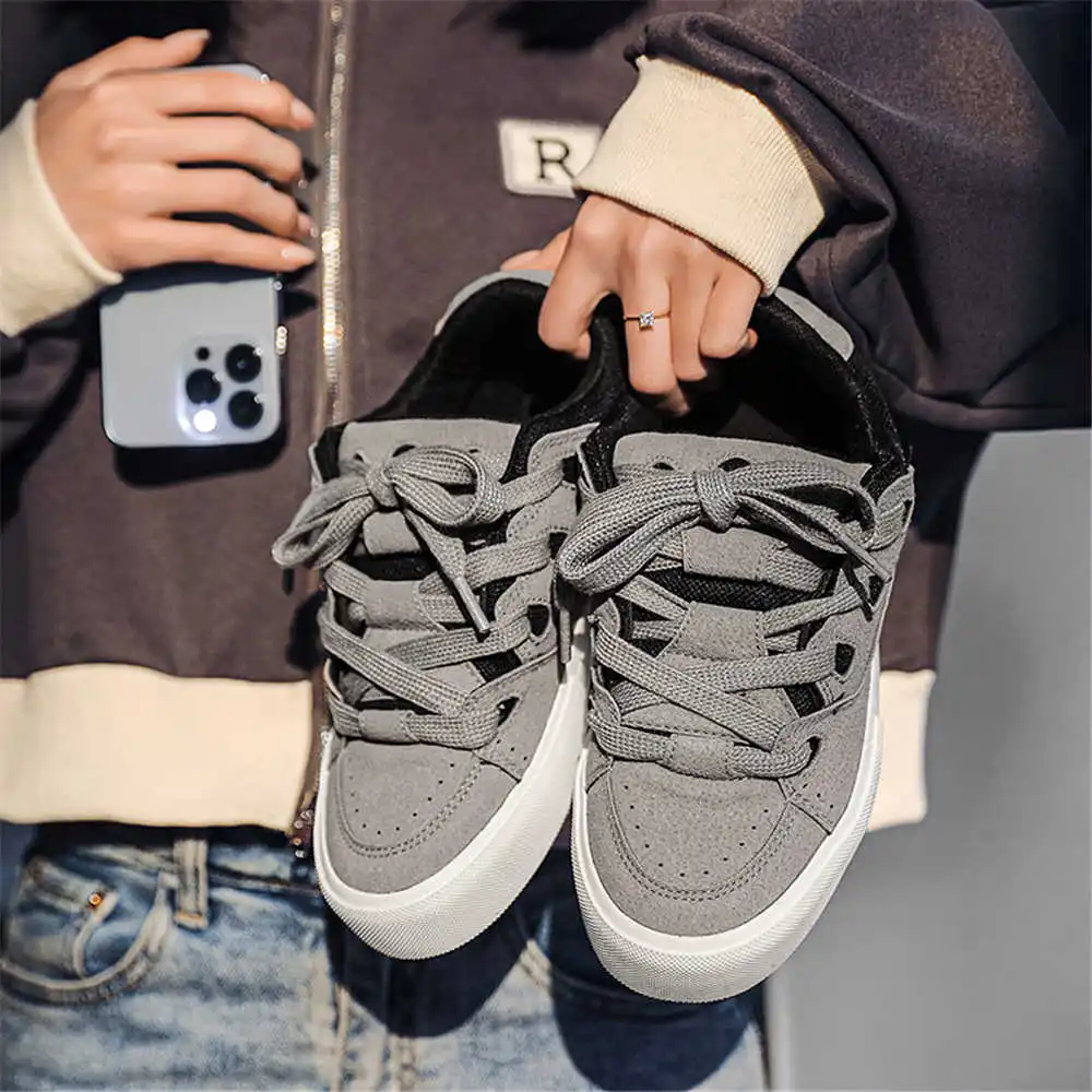 Women Fashion Brand Name Ideas - Ze sznurowaniem Hiphopowe damskie buty szkolne