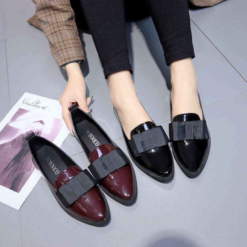 Czarne/Czerwone lakierowane ba – Women'S Fashion Loafers recenzja i cena