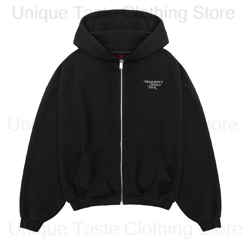 Bluza z kapturem Jackson Wang  – Women'S Fashion Zip Hoodie recenzja i cena