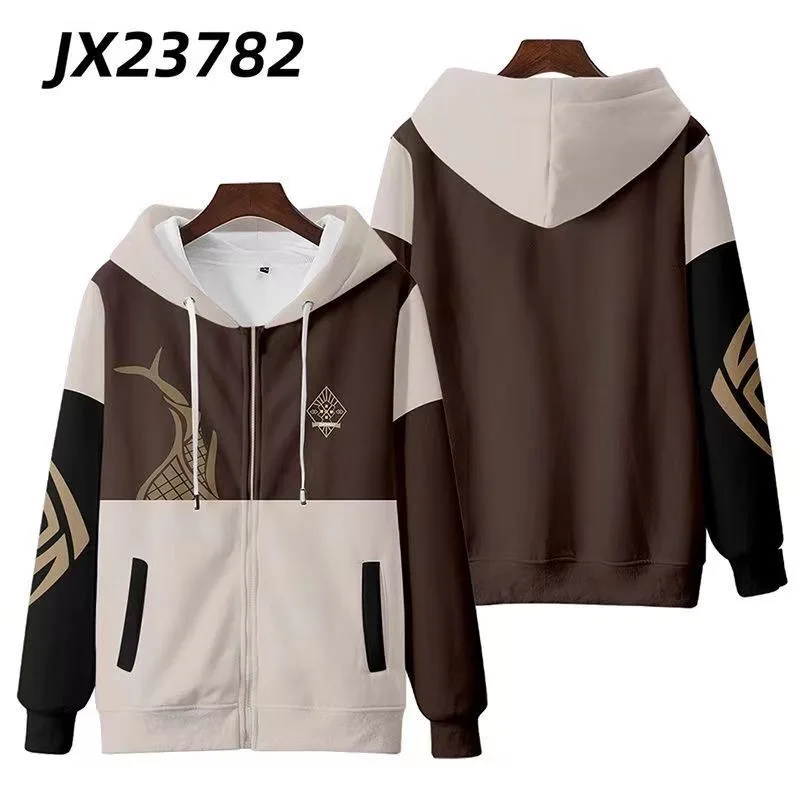 Genshin Impact Zhongli 3D Prin – Women'S Fashion Zip Hoodie recenzja i cena