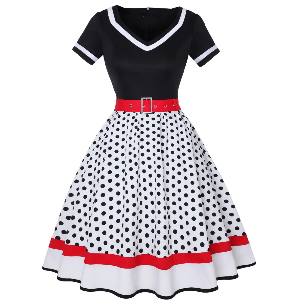 Sukienka vintage z dekoltem w  – Women'S Fashion Of The 50S recenzja i cena