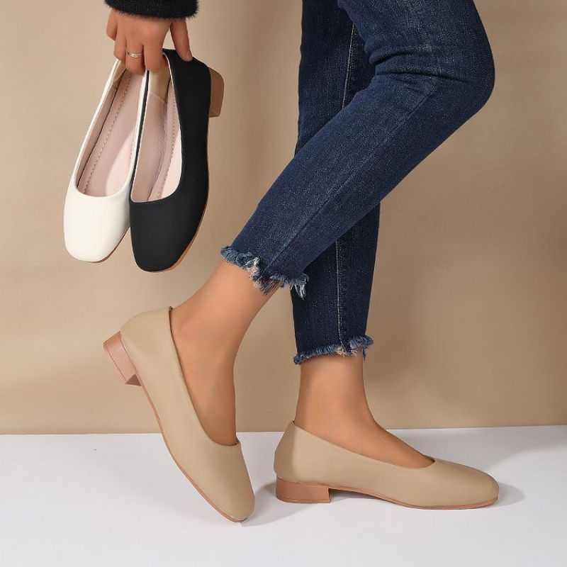 Miękkie skórzane wsuwane buty  – Women'S Fashion Footwear recenzja i cena