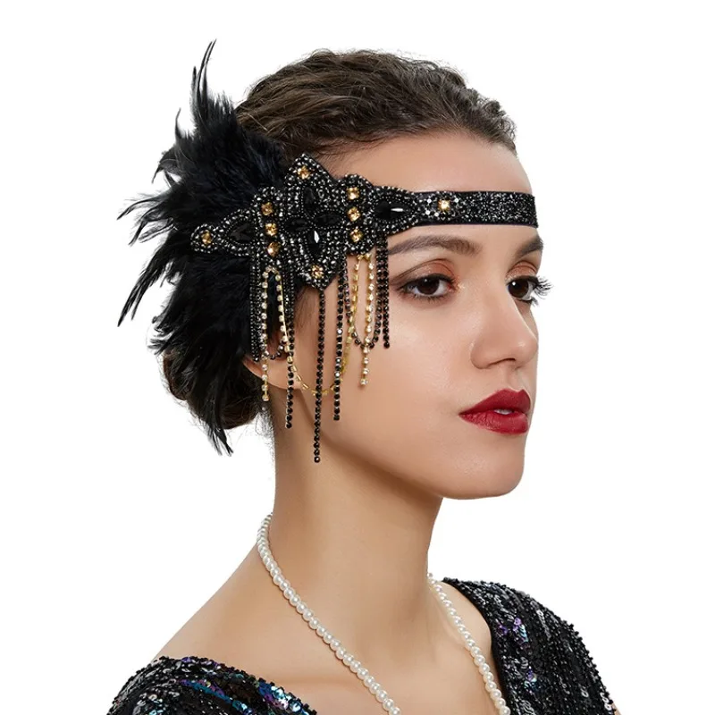 Vintage 1920s Flapper Headband – Women'S Fashion Roaring 20S recenzja i cena