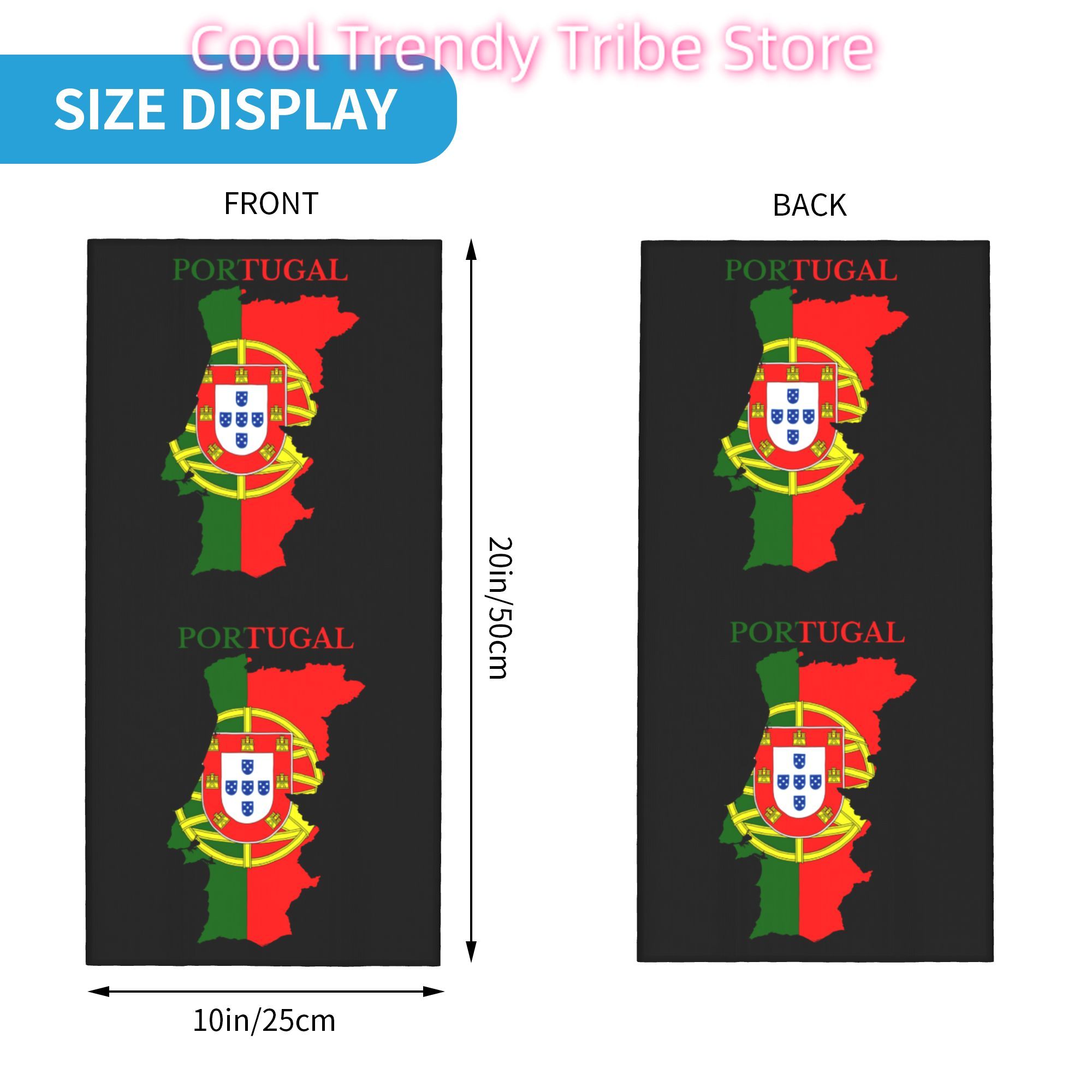 Bandana na szyję z mapą Portug – Women'S Fashion Portugal recenzja i cena