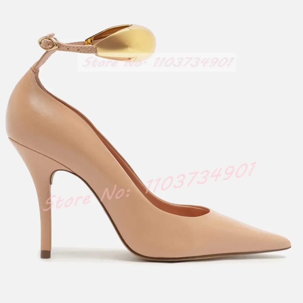 Gold Ring Ankle Strap Pumps Wo – Women Fashion Rings recenzja i cena