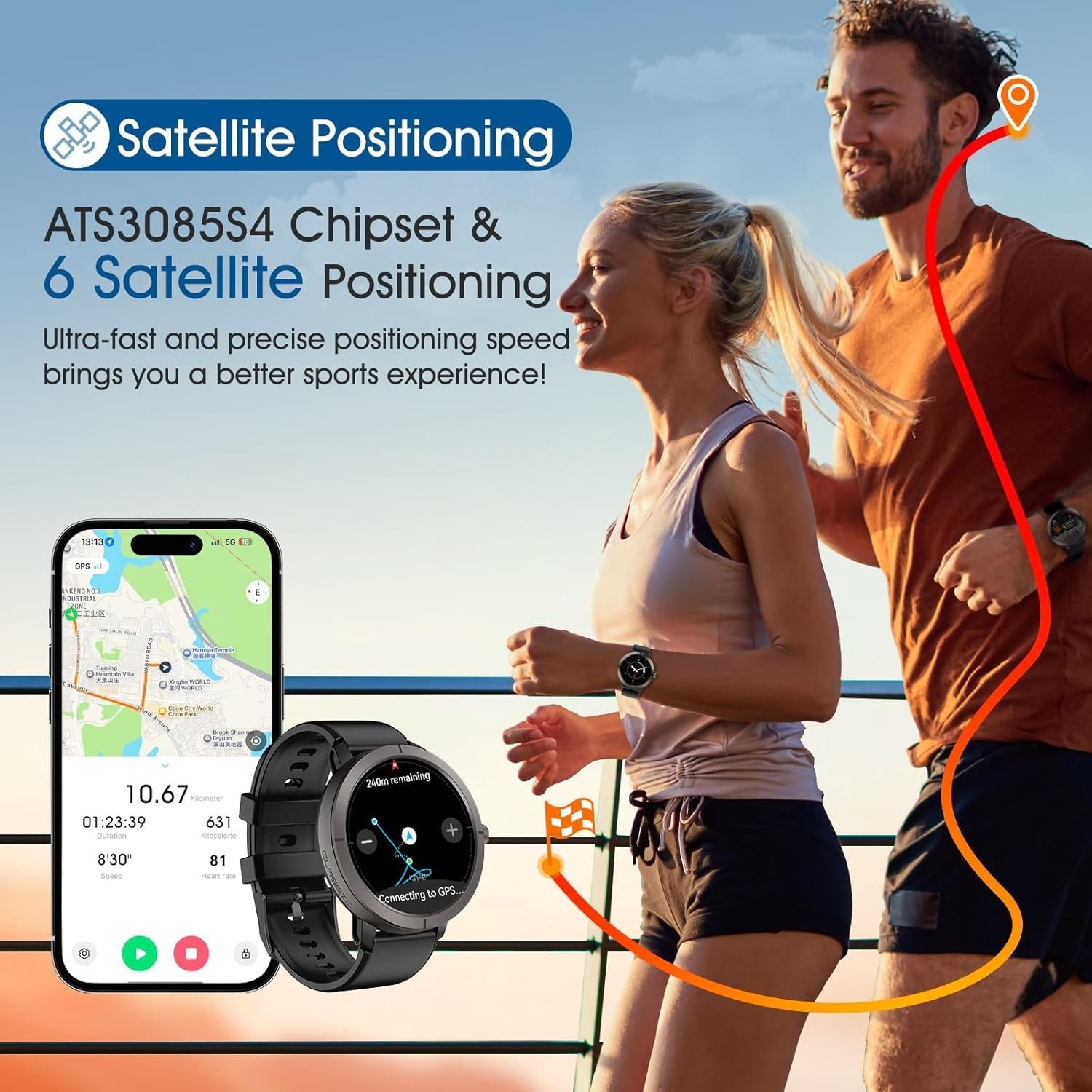 MoriTech Smartwatch GPS AMOLED – Women'S Fashion Retailers recenzja i cena