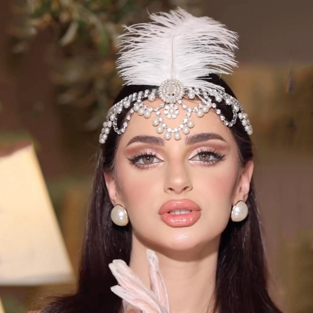 Vintage biała ozdoba do włosów – Women'S Fashion In 1920 recenzja i cena