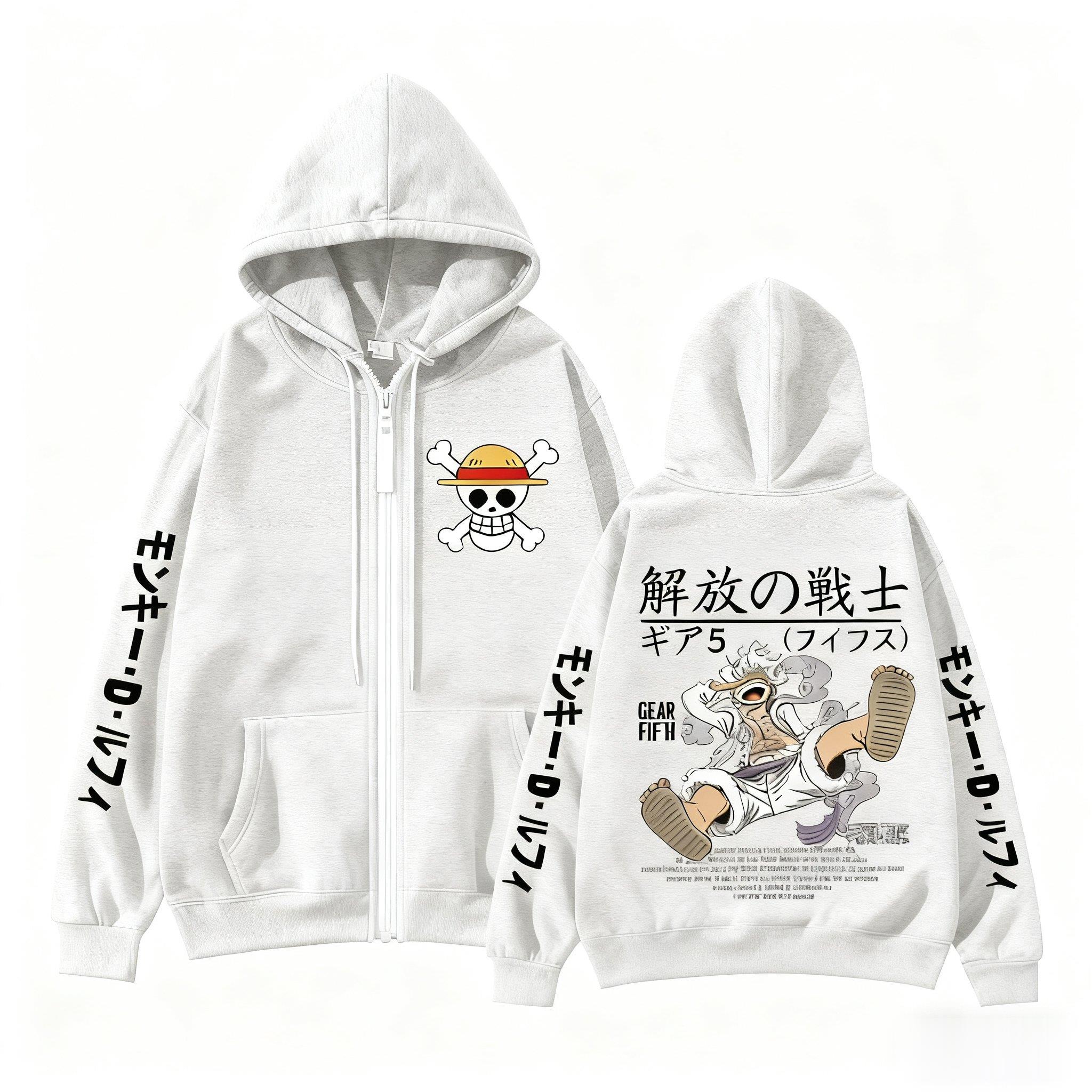 Bluza z kapturem Monkey D Luff – Women'S Fashion Zip Hoodie recenzja i cena