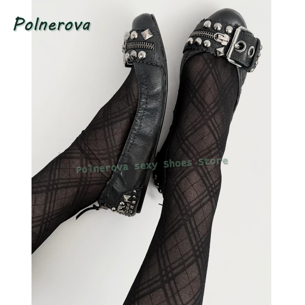 Buty Mary Jane z nitowaną klam – Women'S Fashion Footwear recenzja i cena