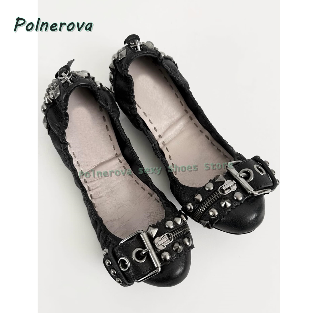 Buty Mary Jane z nitowaną klam – Women'S Fashion Footwear recenzja i cena