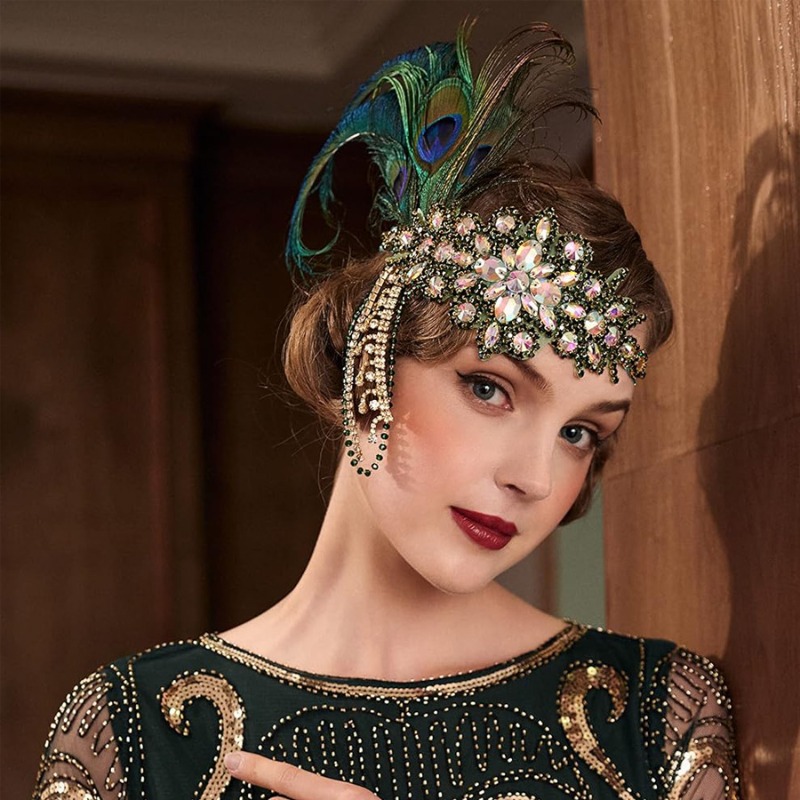 Vintage 1920s Flapper Headband – Women'S Fashion Roaring 20S recenzja i cena