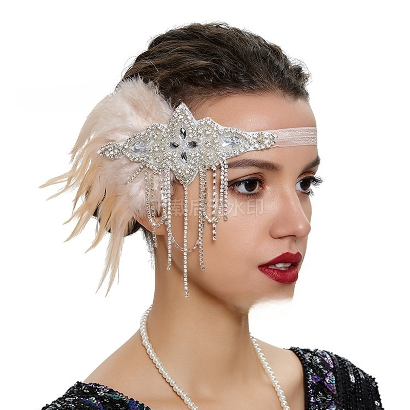Vintage 1920s Flapper Headband – Women'S Fashion Roaring 20S recenzja i cena