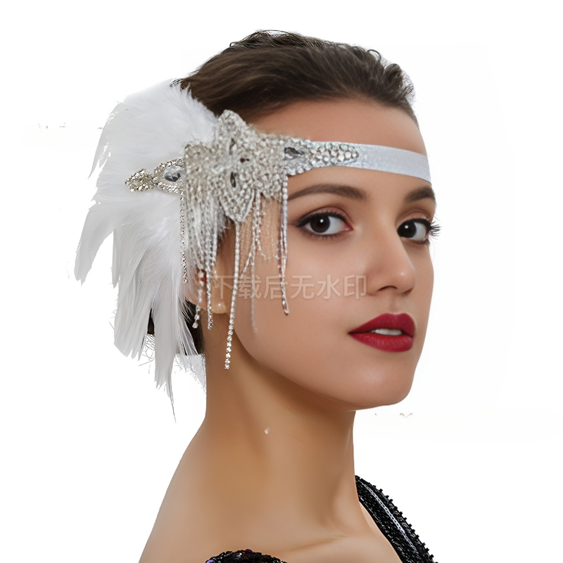 Vintage 1920s Flapper Headband – Women'S Fashion Roaring 20S recenzja i cena