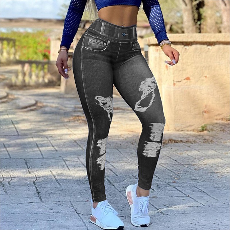 2026 Nowe dżinsowe legginsy z  – High Waist Leggings recenzja i cena