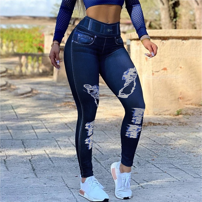 2026 Nowe dżinsowe legginsy z  – High Waist Leggings recenzja i cena