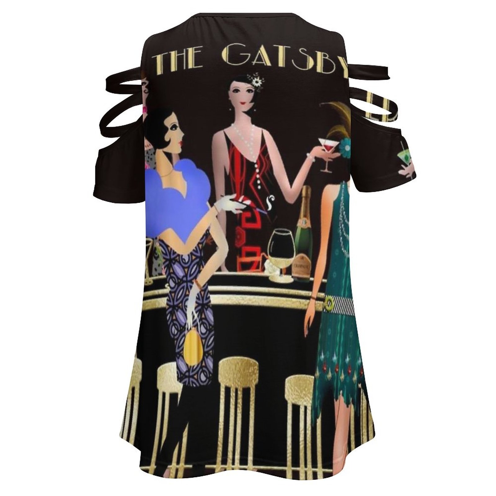 Era Gatsby Nowa moda Koszulka  – Women'S Fashion Roaring 20S recenzja i cena
