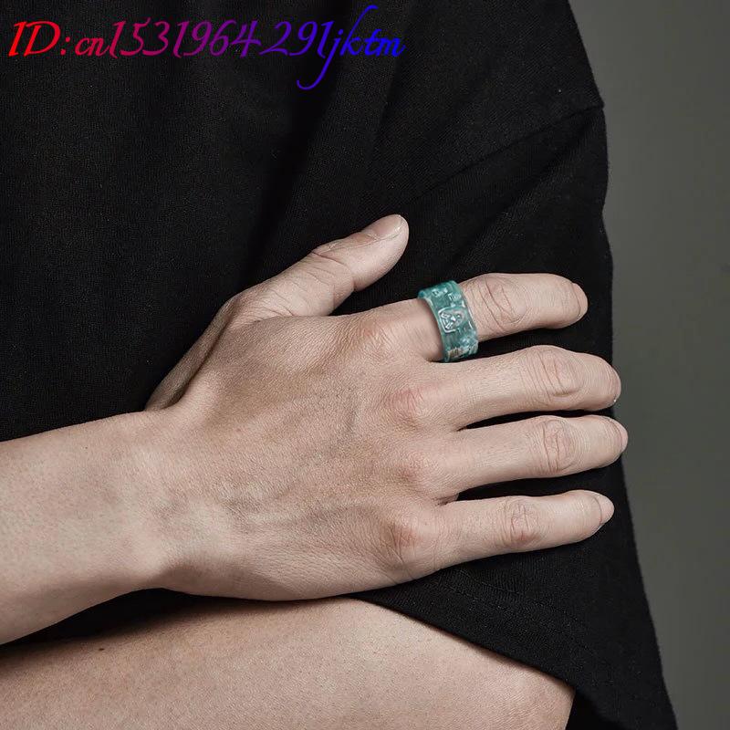 Naturalny Birmański Jadeitowy  – Women Fashion Rings recenzja i cena